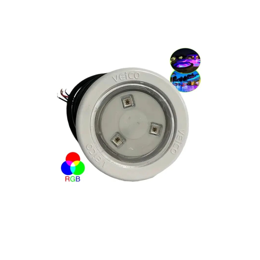 LED RGB p/Piscina de Fibra  4,5W - Veico